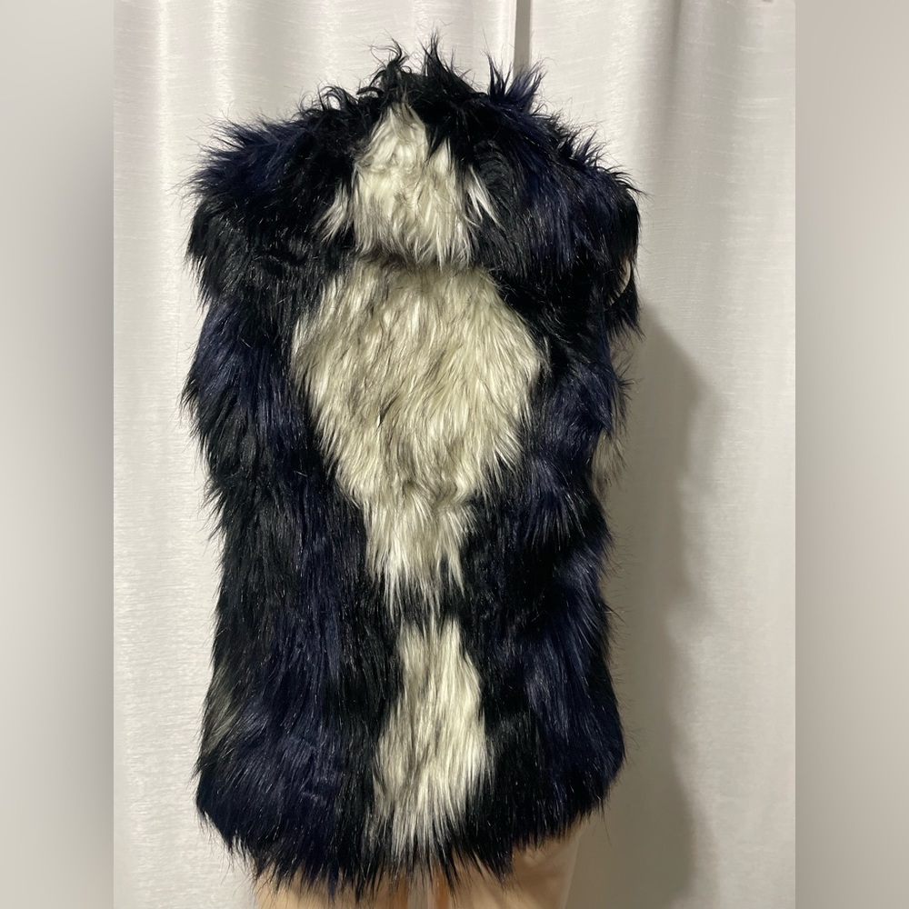 Faux fur vest